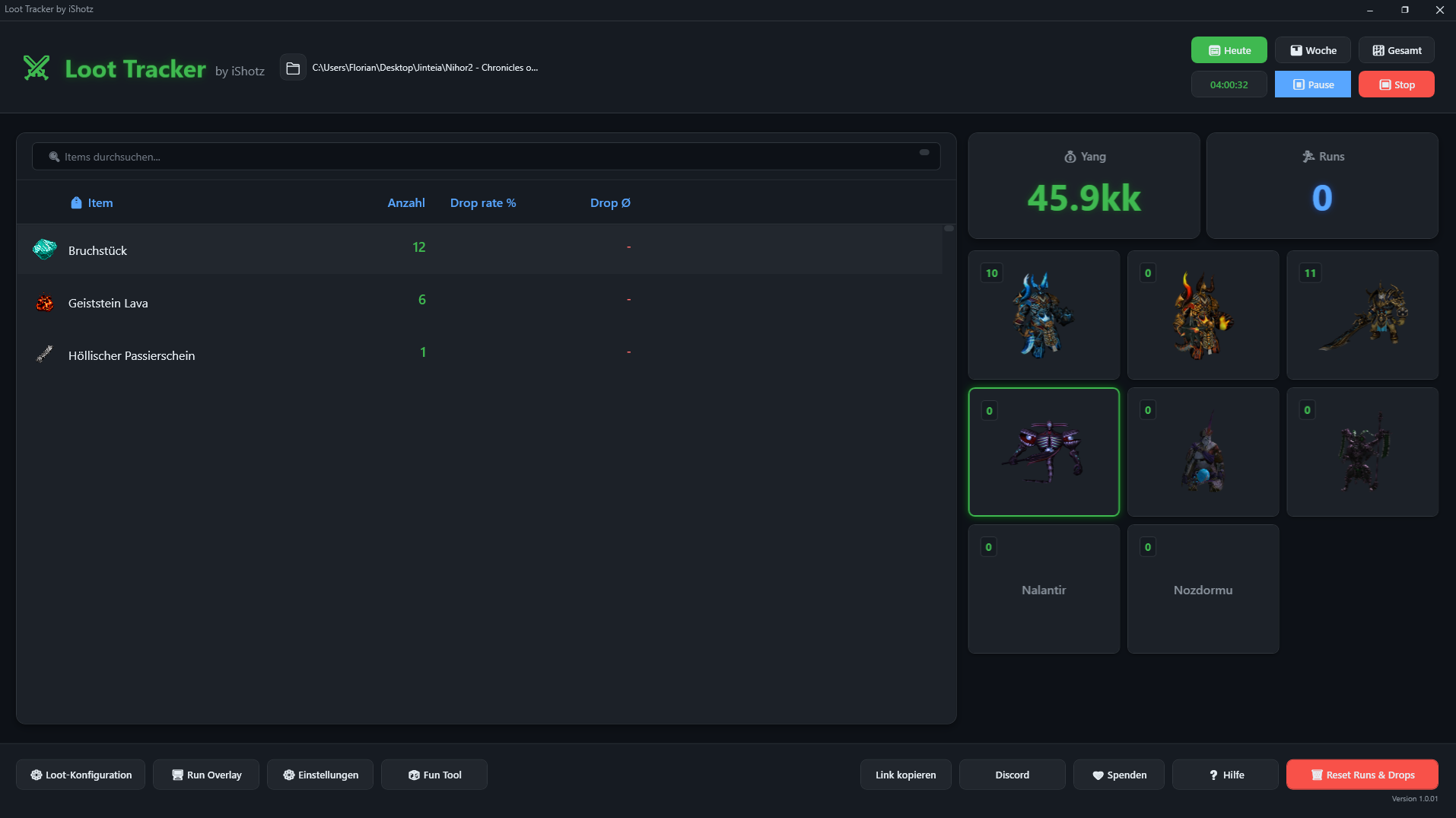 Loot Tracker Dashboard